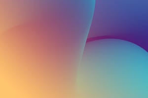 A vibrant abstract gradient with flowing hues of orange, purple, and blue, symbolizing a journey of transformation and balance. The smooth blending of colors evokes themes of peace, depth, and interconnectedness, inviting a sense of healing and inner alignment.