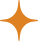 Simple orange star icon with four points, symbolizing brightness and energy.